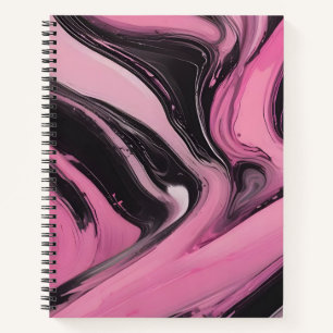 Cuaderno Caos en Rosa y Negro