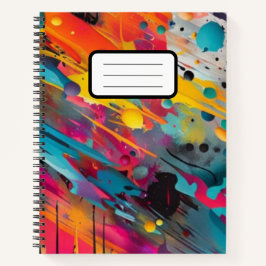 Cuaderno Caos Grafiti Salpicadura Viva