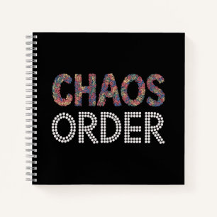 Cuaderno Caos y Orden Dualidad Gráfica Artística Moderna