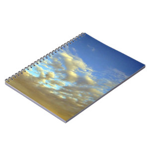 Cuaderno Capa de oro de la nube y cielo azul