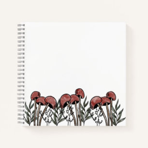Cuaderno Capas de hongos rojos