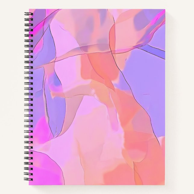 Cuaderno Capas de Pastel Abstracto (Anverso)