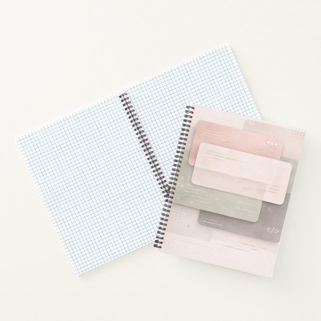 Cuaderno Capas suaves de pastel arte de IA (Interior)