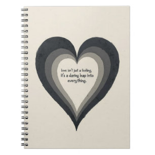 Cuaderno Capas triples de corazón - Declaración de amor aud