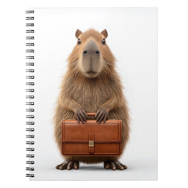 Cuaderno Capibara de negocios con maleta corta (Frente)
