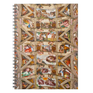 Cuaderno Capilla Sixtina en el techo de Michelangelo Buonar