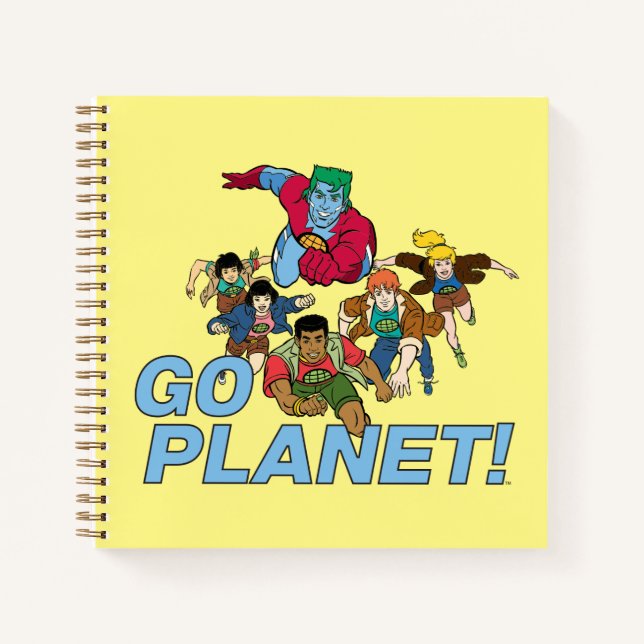 Cuaderno Capitán Planeta y los planetarios - ¡Vamos Planeta (Anverso)