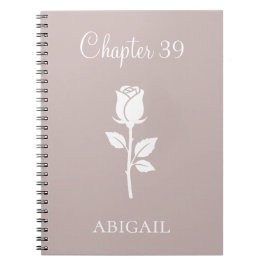 Cuaderno Capítulo Nuevo Personalizado Flor de Nacimiento de