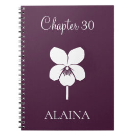 Cuaderno Capítulo Nuevo Personalizado Flor de Nacimiento Vi