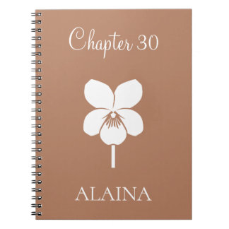 Cuaderno Capítulo Nuevo Personalizado Flor de Nacimiento Vi