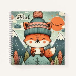Cuaderno Capricho Invernal – Zorro con un Sombrero Esponjos