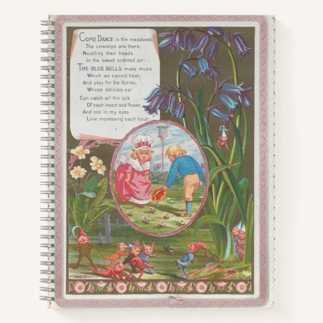 Cuaderno Caprichoso Cute Antiguo Día de San Valentín, Kate  (Anverso)