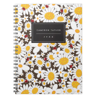 Cuaderno caprichoso de la flor de las mariquitas