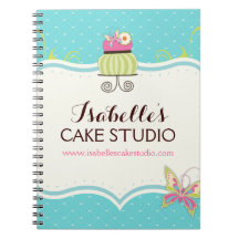 Cuaderno caprichoso de la panadería de la torta