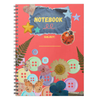 Cuaderno caprichoso de naturaleza linda 
