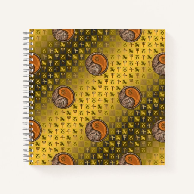 Cuaderno Capricornio & Caballo de Madera (Anverso)