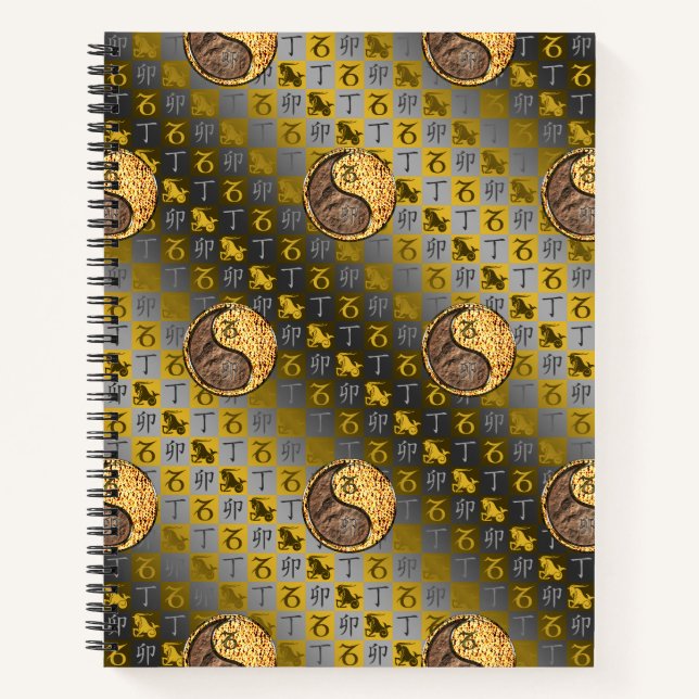 Cuaderno Capricornio & Conejo de Fuego (Anverso)