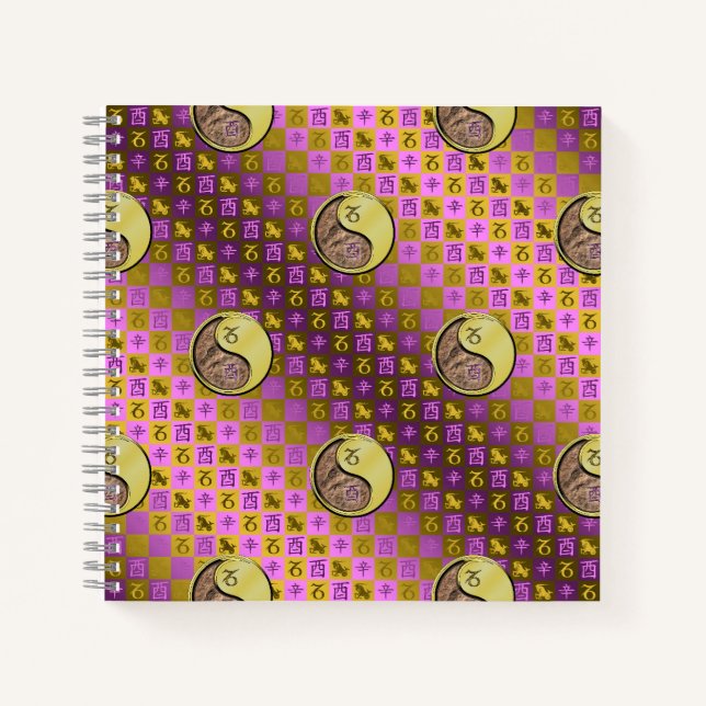 Cuaderno Capricornio & Gallo de Metal (Anverso)