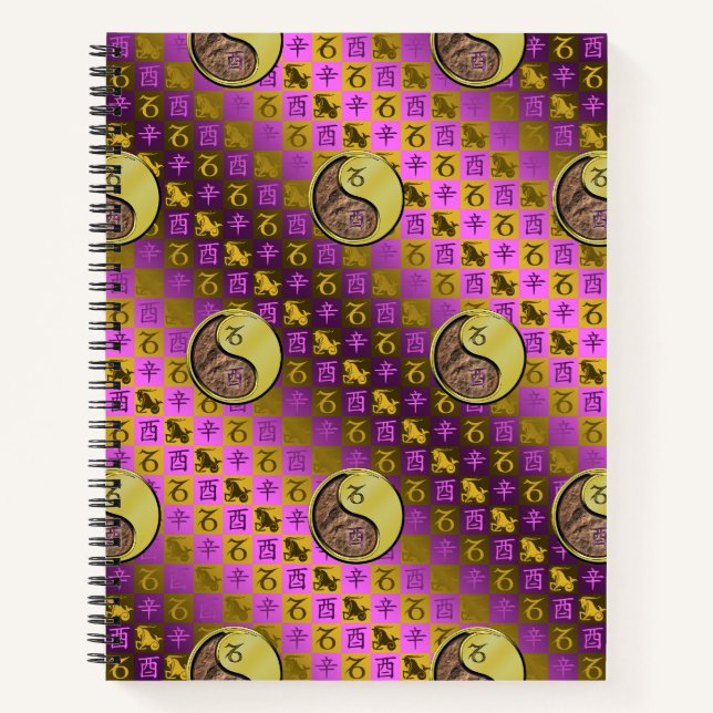 Cuaderno Capricornio & Gallo de Metal (Anverso)