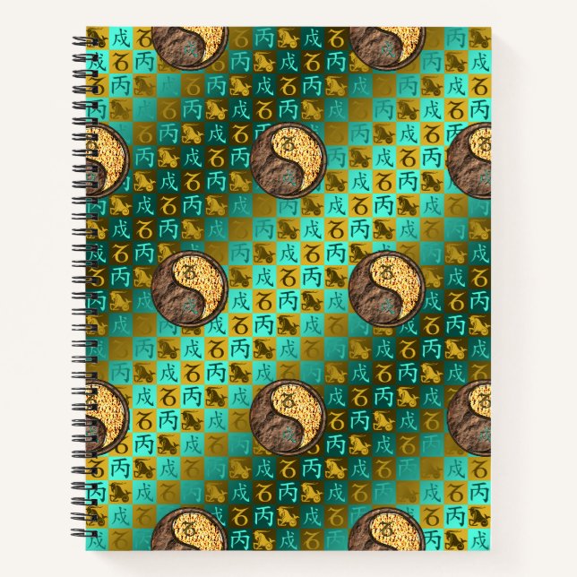 Cuaderno Capricornio & Perro de Fuego (Anverso)