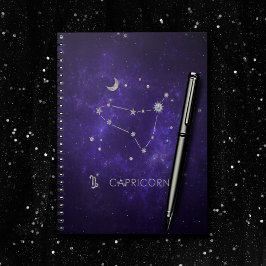Cuaderno Capricornio púrpura Zodiac | Horoscopio astrológic