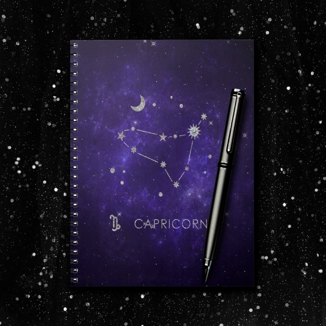 Cuaderno Capricornio púrpura Zodiac | Horoscopio astrológic (Subido por el creador)