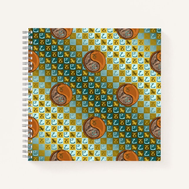 Cuaderno Capricornio & Serpiente de Madera (Anverso)