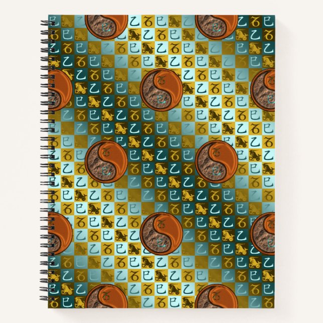 Cuaderno Capricornio & Serpiente de Madera (Anverso)