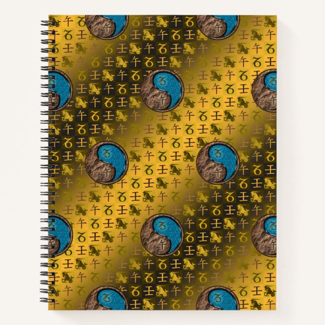Cuaderno Capricornio y Caballo de Agua (Anverso)