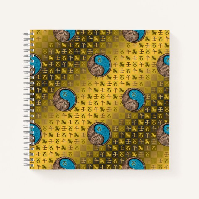 Cuaderno Capricornio y Caballo de Agua (Anverso)