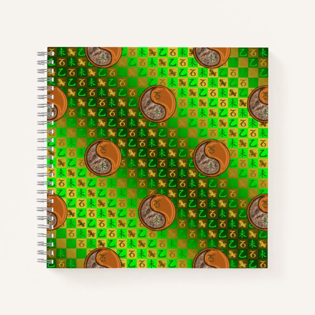Cuaderno Capricornio y Cabra de Madera (Anverso)