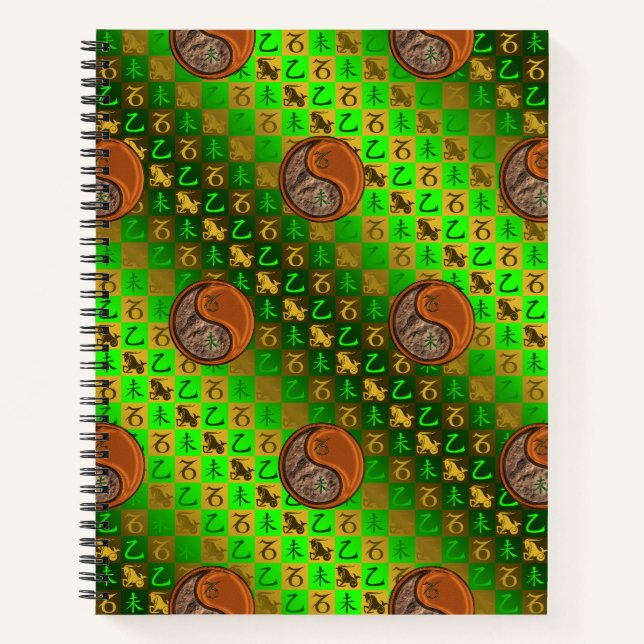 Cuaderno Capricornio y Cabra de Madera (Anverso)