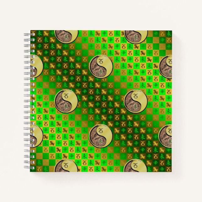 Cuaderno Capricornio y Cabra de Metal (Anverso)