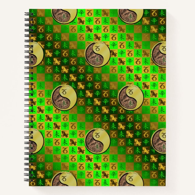 Cuaderno Capricornio y Cabra de Metal (Anverso)