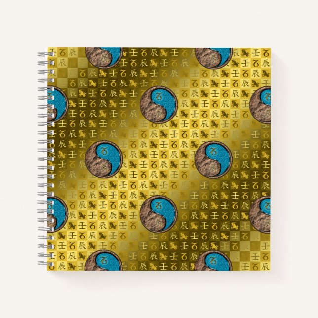 Cuaderno Capricornio y Dragón de Agua (Anverso)