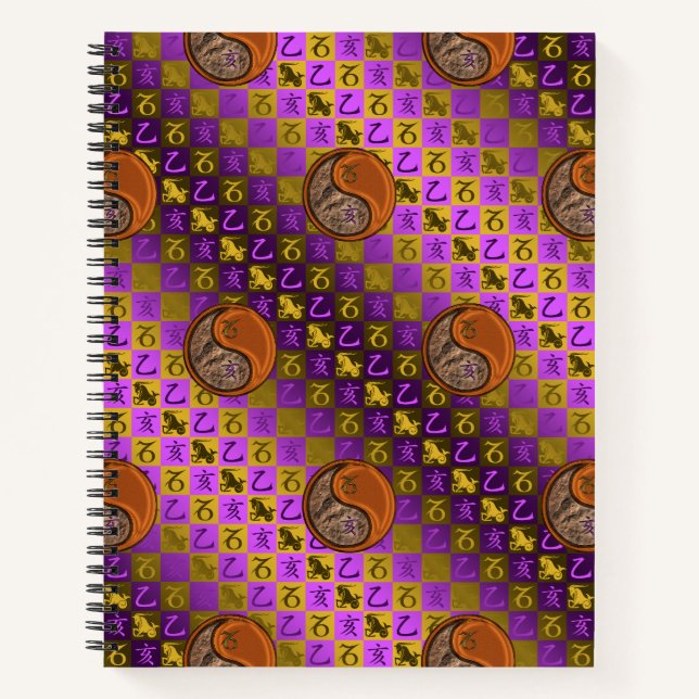 Cuaderno Capricornio y Jabalí de Madera (Anverso)