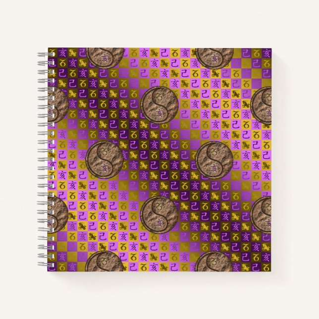 Cuaderno Capricornio y Jabalí de Tierra (Anverso)