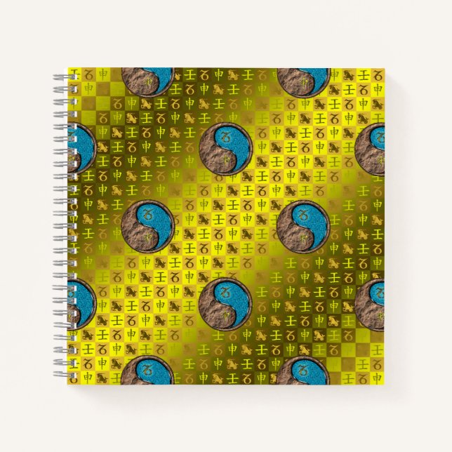 Cuaderno Capricornio y Mono de Agua (Anverso)