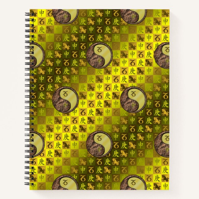 Cuaderno Capricornio y Mono de Metal (Anverso)
