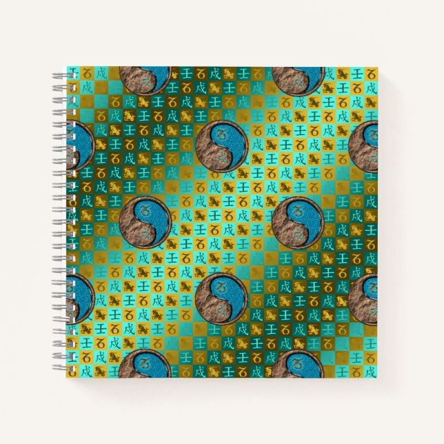 Cuaderno Capricornio y Perro de Agua (Anverso)