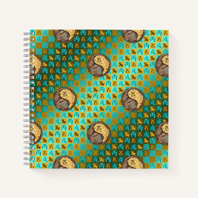 Cuaderno Capricornio y Perro de Fuego (Anverso)