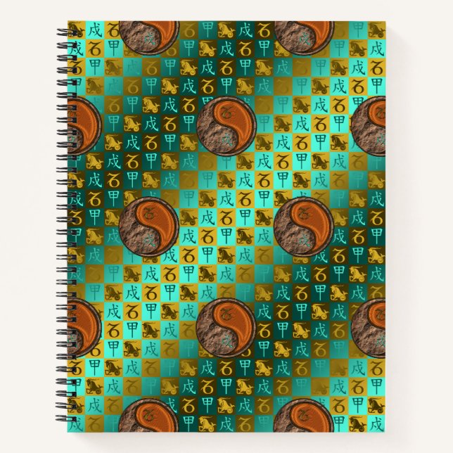 Cuaderno Capricornio y Perro de Madera (Anverso)