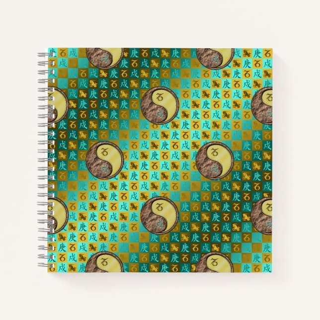 Cuaderno Capricornio y Perro de Metal (Anverso)