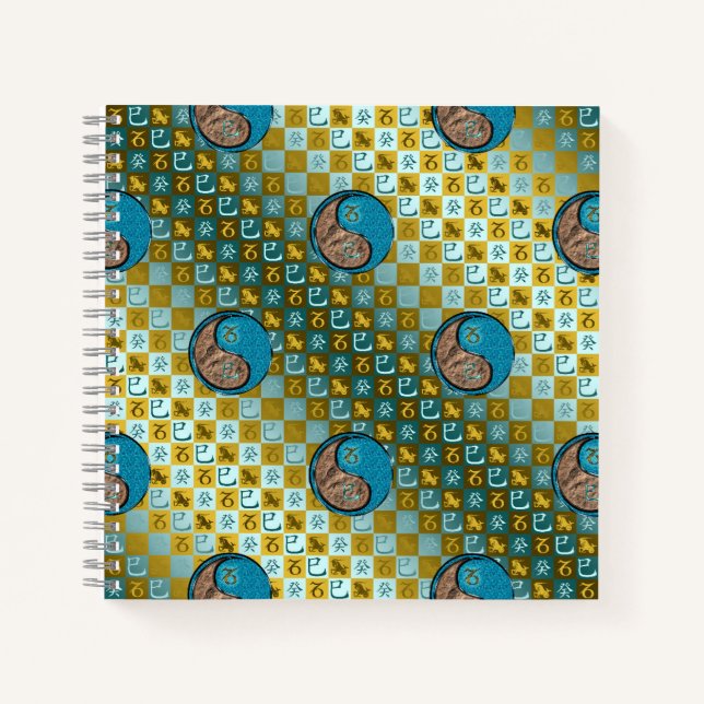 Cuaderno Capricornio y Serpiente de Agua (Anverso)