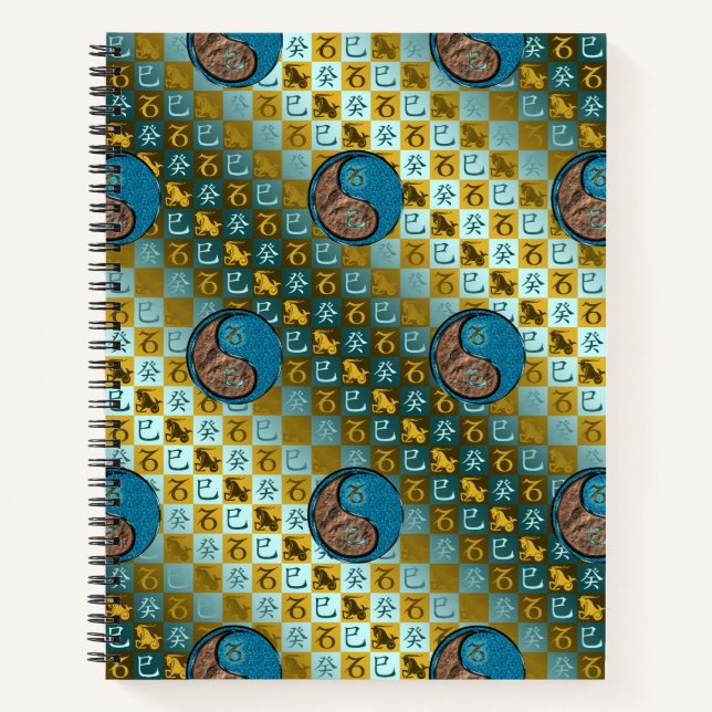 Cuaderno Capricornio y Serpiente de Agua (Anverso)