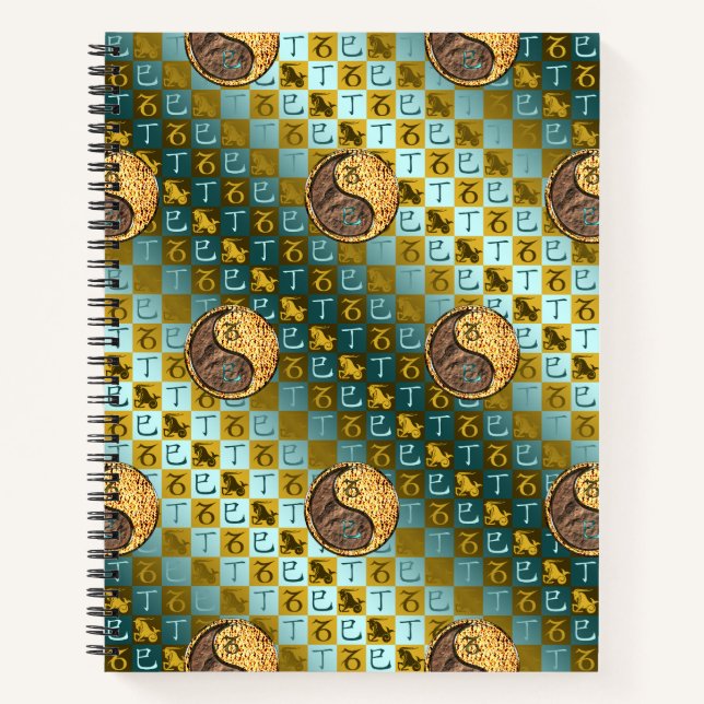Cuaderno Capricornio y Serpiente de Fuego (Anverso)