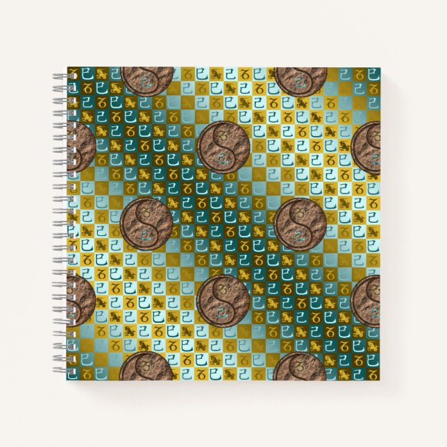 Cuaderno Capricornio y Serpiente de Tierra (Anverso)