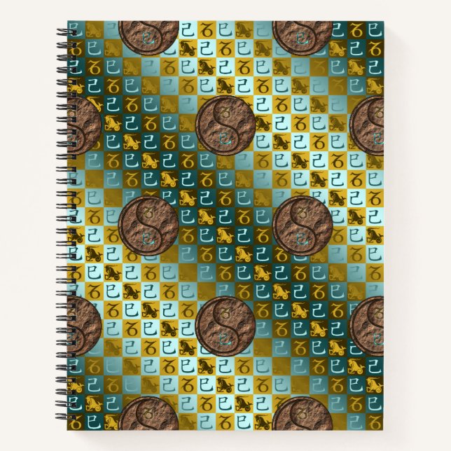 Cuaderno Capricornio y Serpiente de Tierra (Anverso)