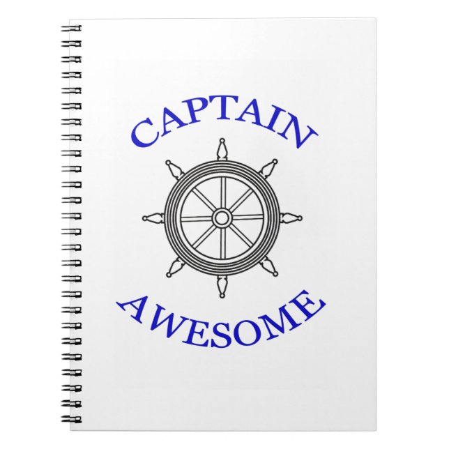 Cuaderno CAPTAIN AWESOME Bloc de notas en espiral (Frente)