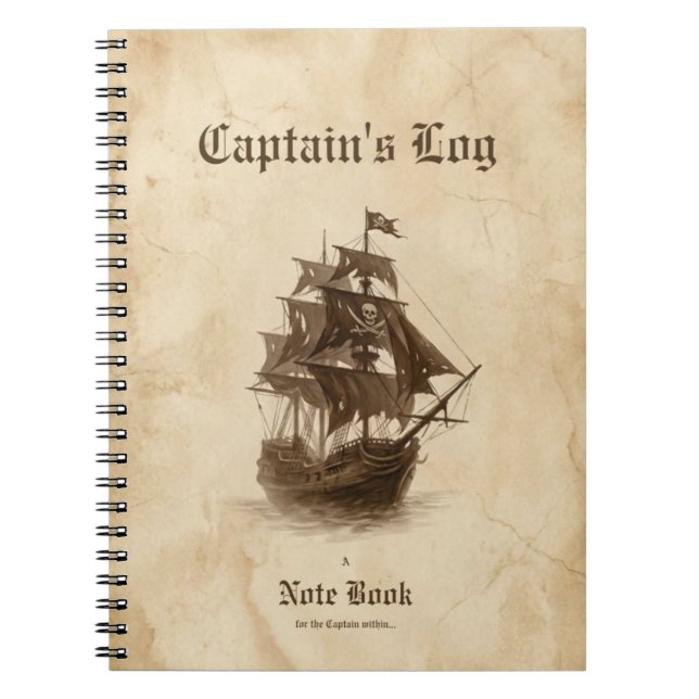 Cuaderno Captain's Log Notebook (Frente)
